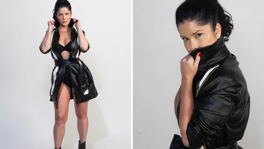 Samara Felippo Aposta Em Look All Black Lingerie Eu T Muito Gata