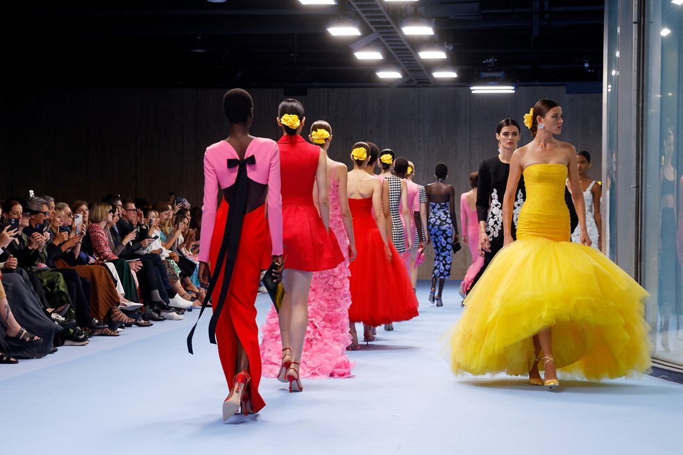 Carolina Herrera SS25 - NYFW — Foto: Giovanni Giannoni/WWD via Getty Images