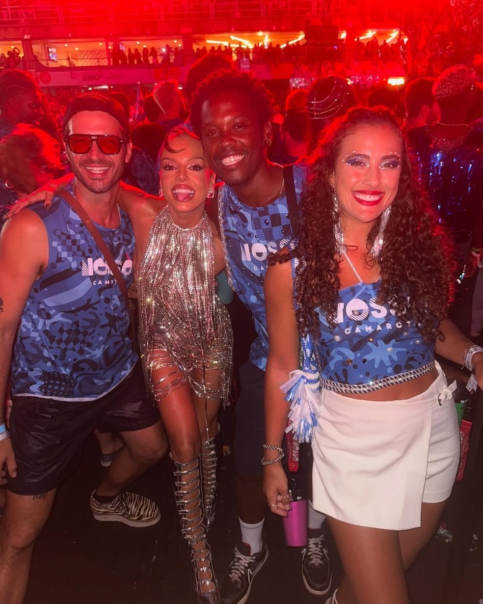 Giovanna Lancellotti e Leandro Lima curtiram juntos o Carnaval — Foto: Reprodução/Instagram