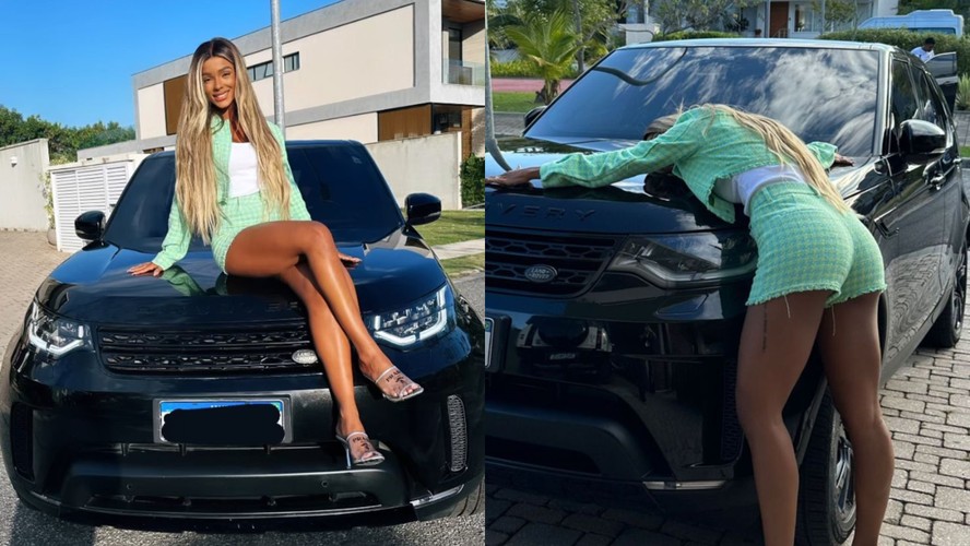 Ludmilla presentou Brunna com um Land Rover