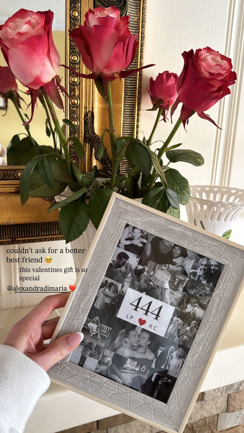 Kate Cassidy surgiu emocionada nas redes ao compartilhar presente de 'Dia dos Namorados', em homenagem a Liam Payne — Foto: Reprodução/Instagram