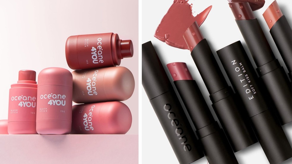4You Blush Stick e Soft Kiss Balm, Océane — Foto: Divulgação