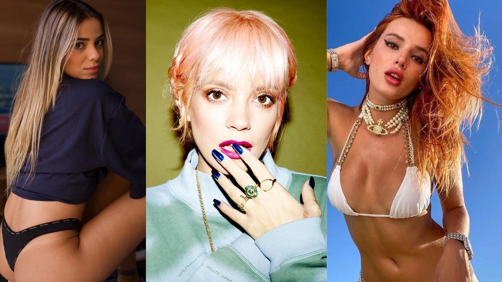 Lily Allen, Key Alves, Bella Thorne e mais famosas que têm conta no OnlyFans — Foto: Reprodução/Divulgação/Instagram