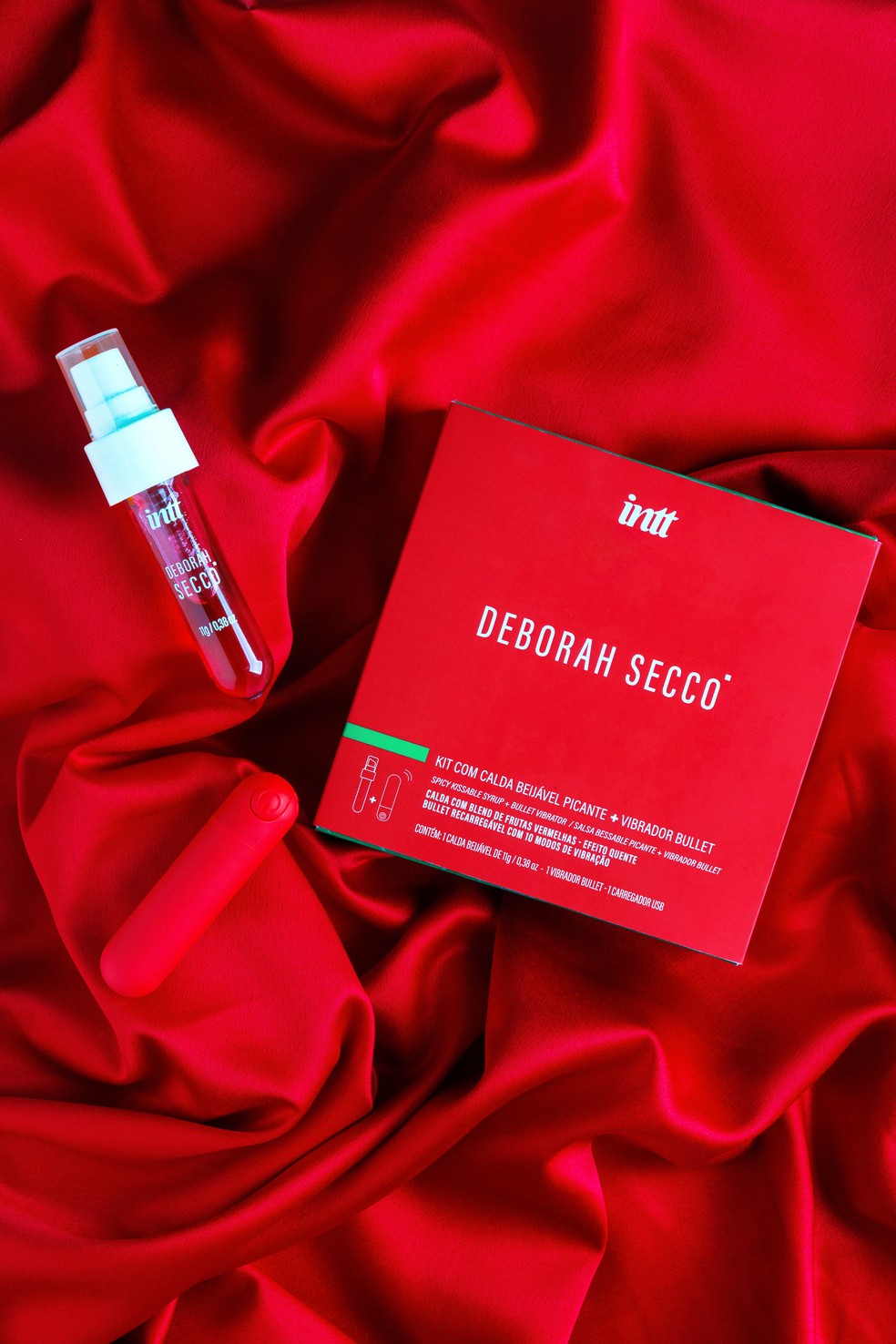 Calda Beijável Picante de Frutas Vermelhas INTT e Deborah Secco — Foto: Divulgação