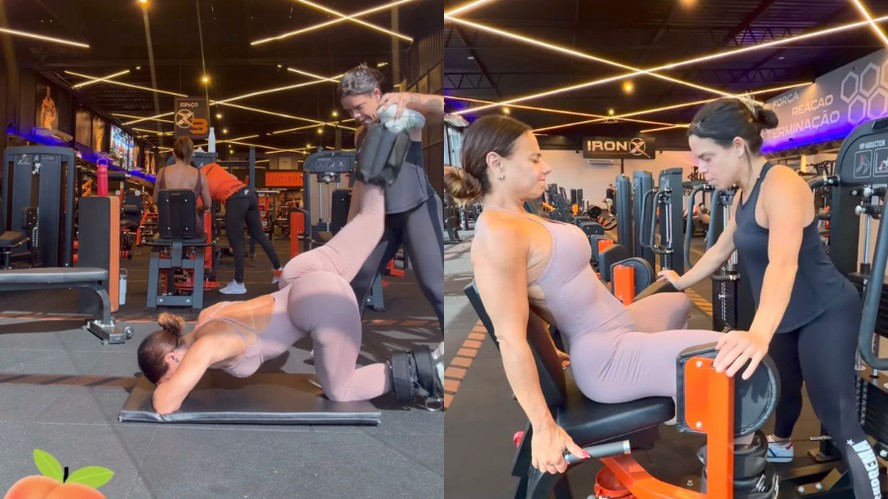 Viviane Araújo compartilha treino de glúteos no sábado