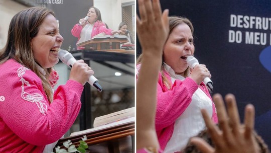 Pastora viraliza com pregação contra violência doméstica: ‘Pare de orar por ele e vá à delegacia’ Pastora viraliza com pregação contra violência doméstica: ‘Pare de orar por ele e vá à delegacia’