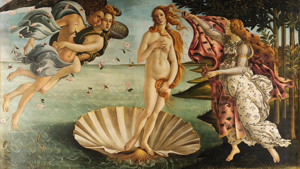 Vênus é a deusa do amor, beleza e fertilidade. Um dos arquétipos mais poderosos e encantadores da antiguidade — Foto: Nascimento de Vênus, Sandro Botticelli