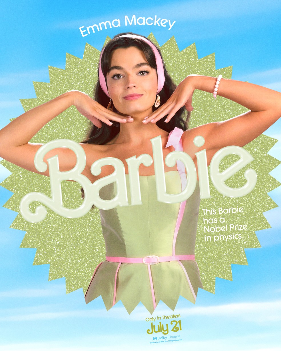 Barbie vencedora do Prêmio Nobel — Foto: Divulgação/Warner Bros.