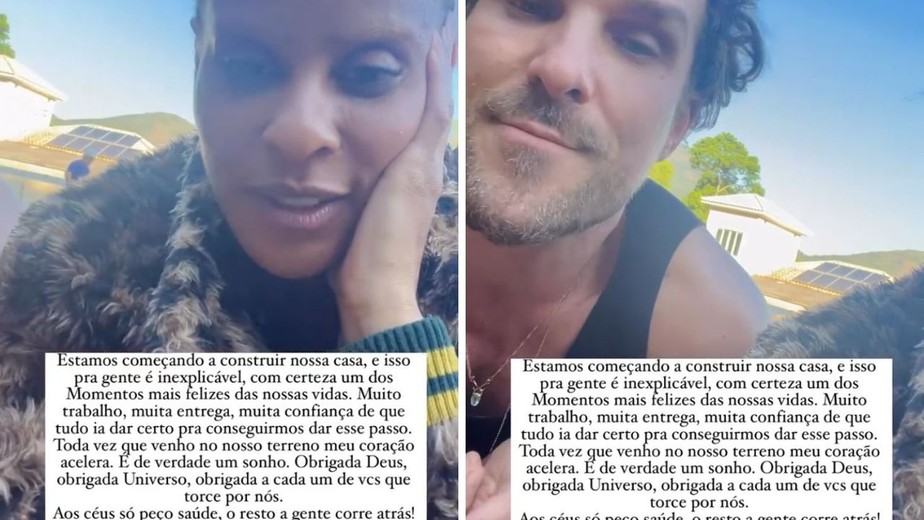 Aline Wirley e Igor Rickli comemoram construção de casa nova no Rio de Janeiro