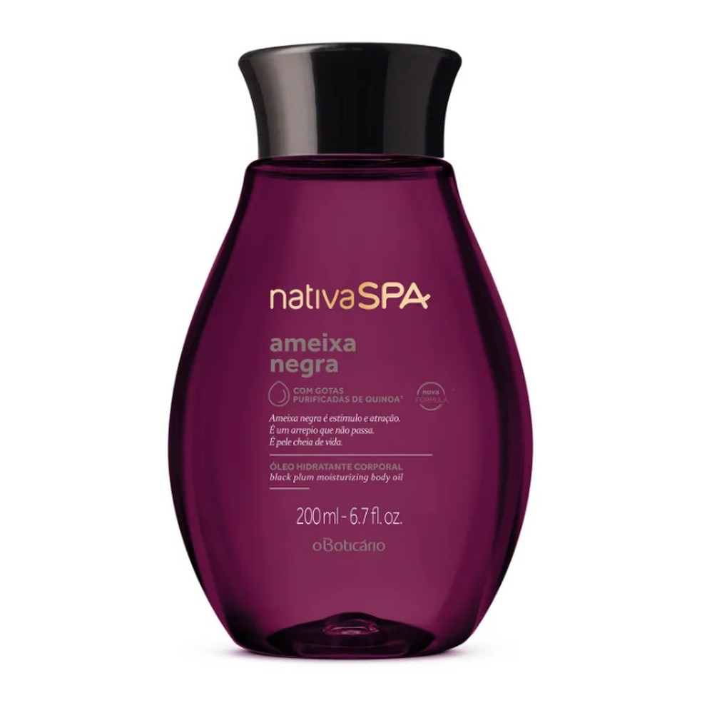 Nativa SPA Ameixa Negra, O Boticário — Foto: Reprodução