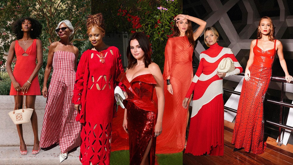 É possível usar vermelho no Natal de formas diferentes e que saiam do clichê — Foto: Reprodução/Instagram