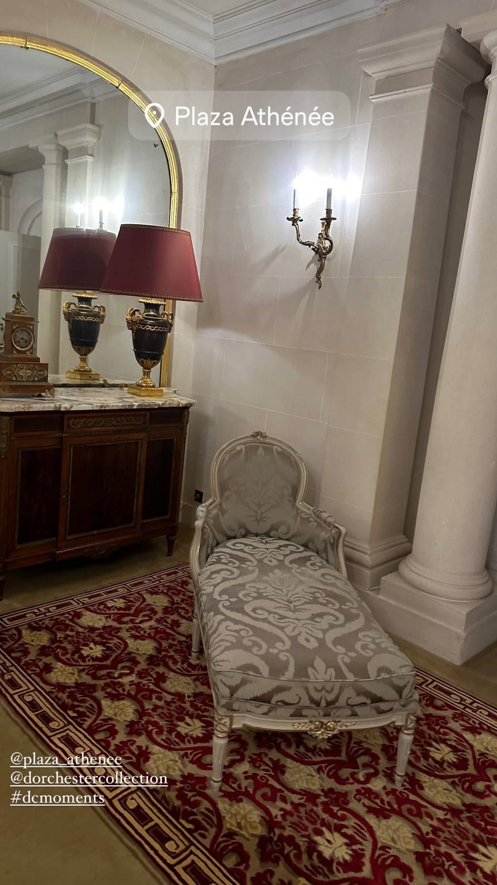 Sasha Meneghel: hotel de luxo na França — Foto: Reprodução/Instagram