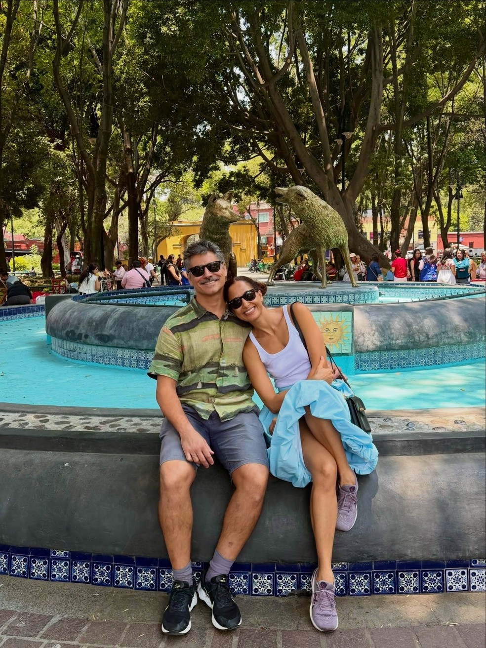 Camila Pitanga mostra viagem com o noivo antes de casamento: 'Que venham muitas outras aventuras' — Foto: Reprodução/ Instagram