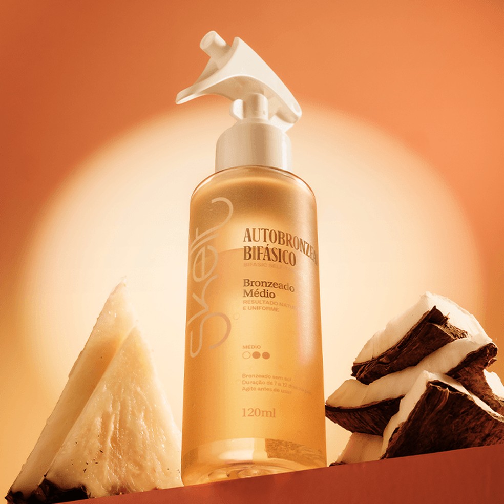 Autobronzeador bifásico, Skelt, R$ 99,90 — Foto: divulgação