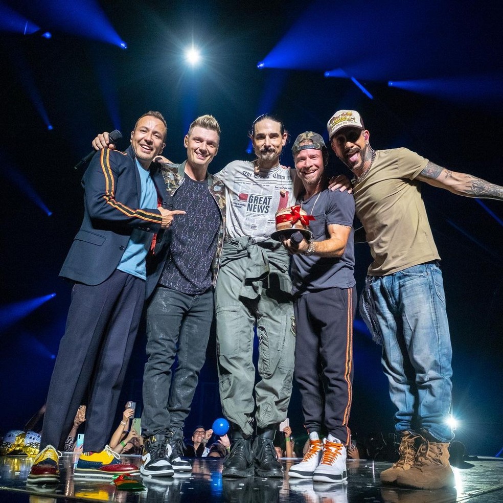 Nick Carter faz parte dos BackSteet Boys — Foto: reprodução/instagram/ Justin Segura