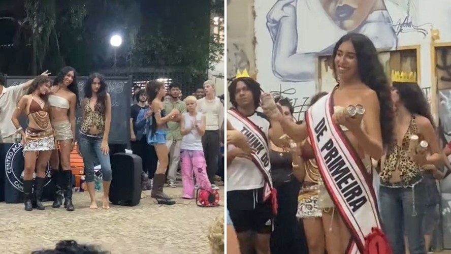 Alunos da UFMG fazem concurso de sósias de Juliano Floss e Marina Sena