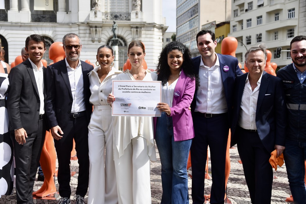 A L'Oreal Paris e a prefeitura do Rio de Janeiro estão em parceria inédita em combate ao assédio nas ruas — Foto: Divulgação Rafaela Cassiano