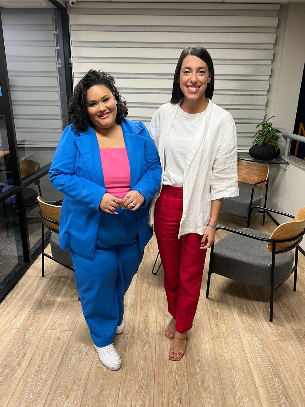 A ativista Rayane Souza e a advogada Mariana Vieira para criar o projeto Gorda na Lei — Foto: Divulgação