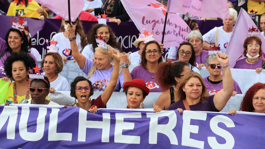 Marcha das mulheres em Brasília