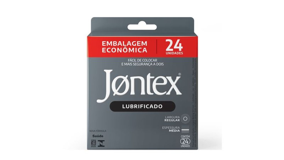 Preservativo Lubrificado Jontex — Foto: Divulgação