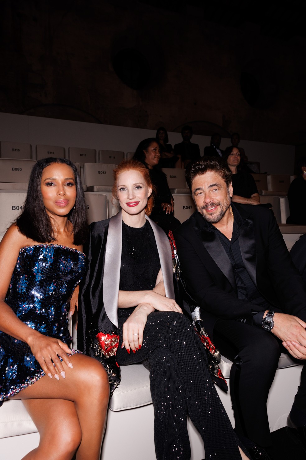 Kerry Washington, Jessica Chastain e Benicio del Toro — Foto: German Larkin