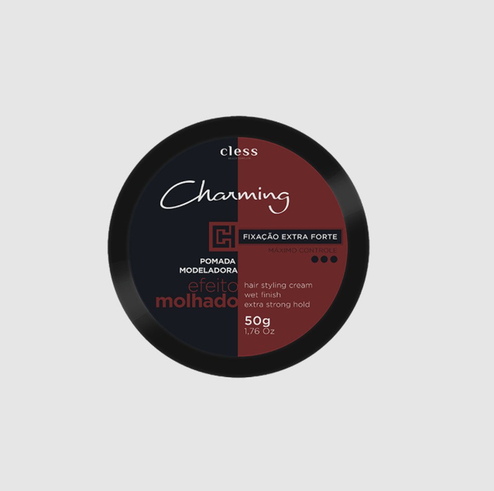 Charming Pomada Modeladora ExtraForte Efeito Molhado, Cless — Foto: Reprodução