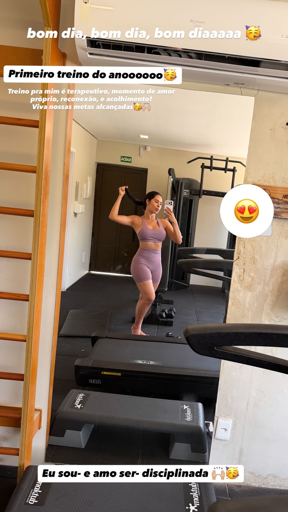 Isabelle Nogueira publica primeiro treino de 2026 — Foto: Reprodução/Instagram