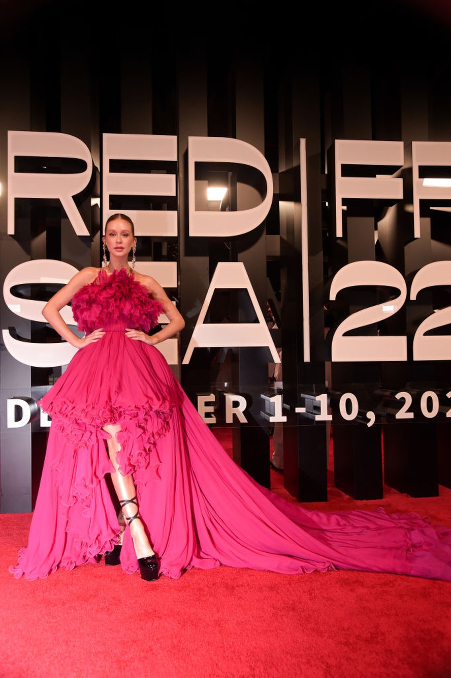 A atriz está no Festival de Cinema do Mar Vermelho, em Jeddah
