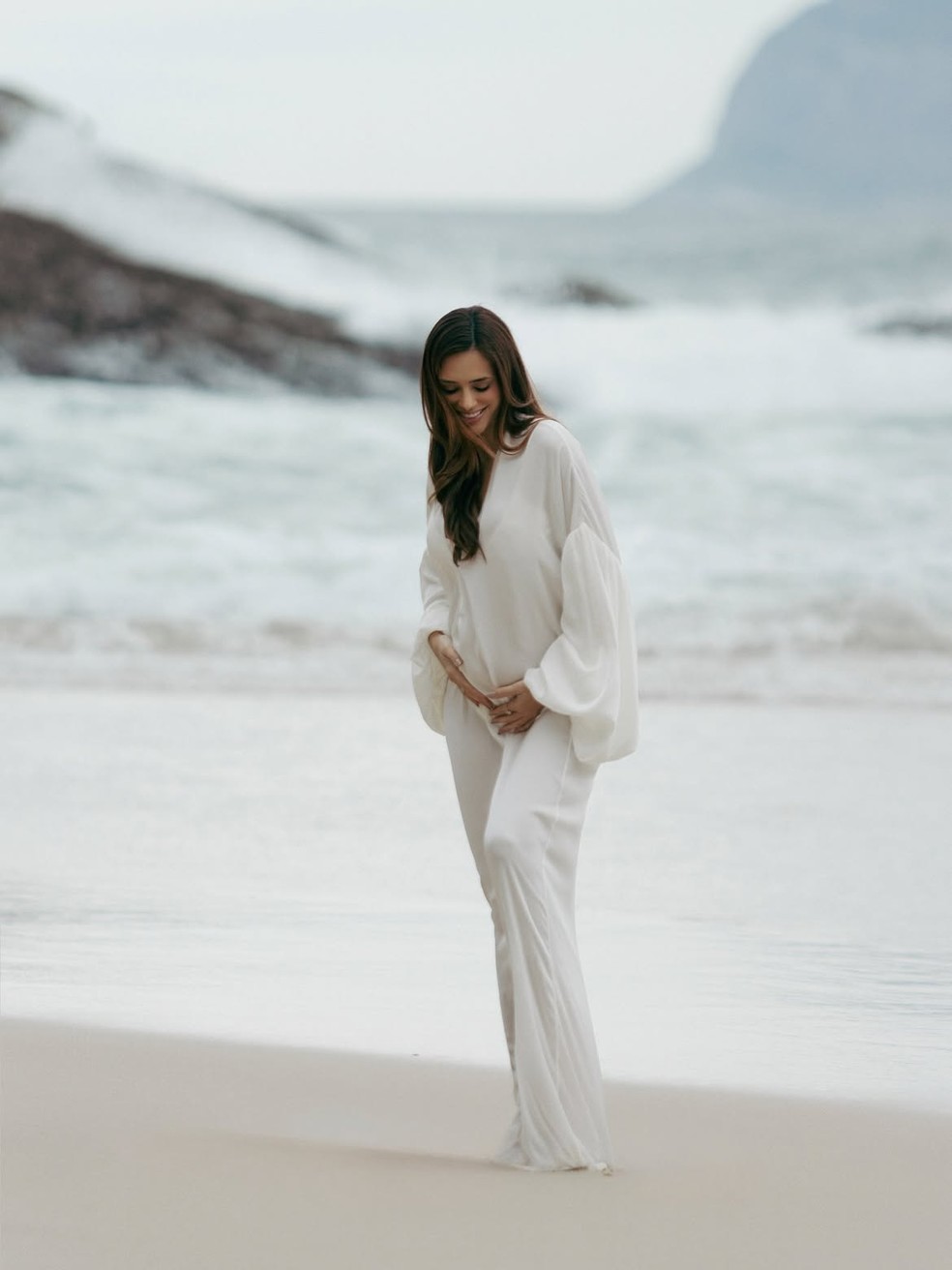 Bruna Biancardi com vestido branco — Foto: Reprodução/ Instagram @brunabiancardi