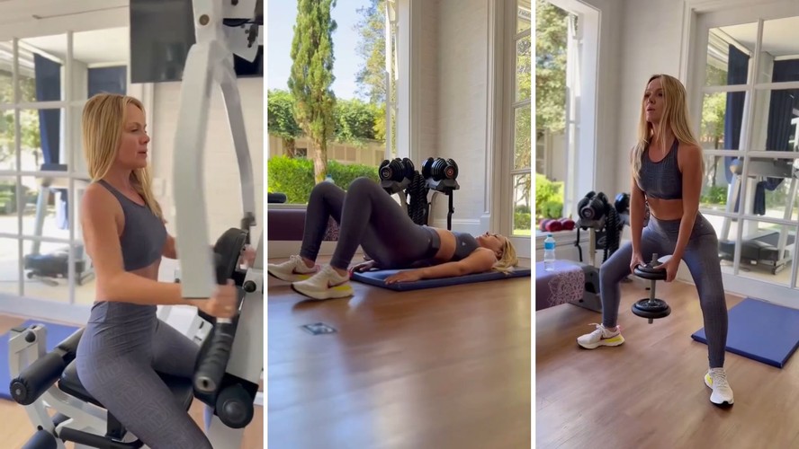 Eliana motiva fãs ao malhar na academia particular de sua mansão: 'Bora ...