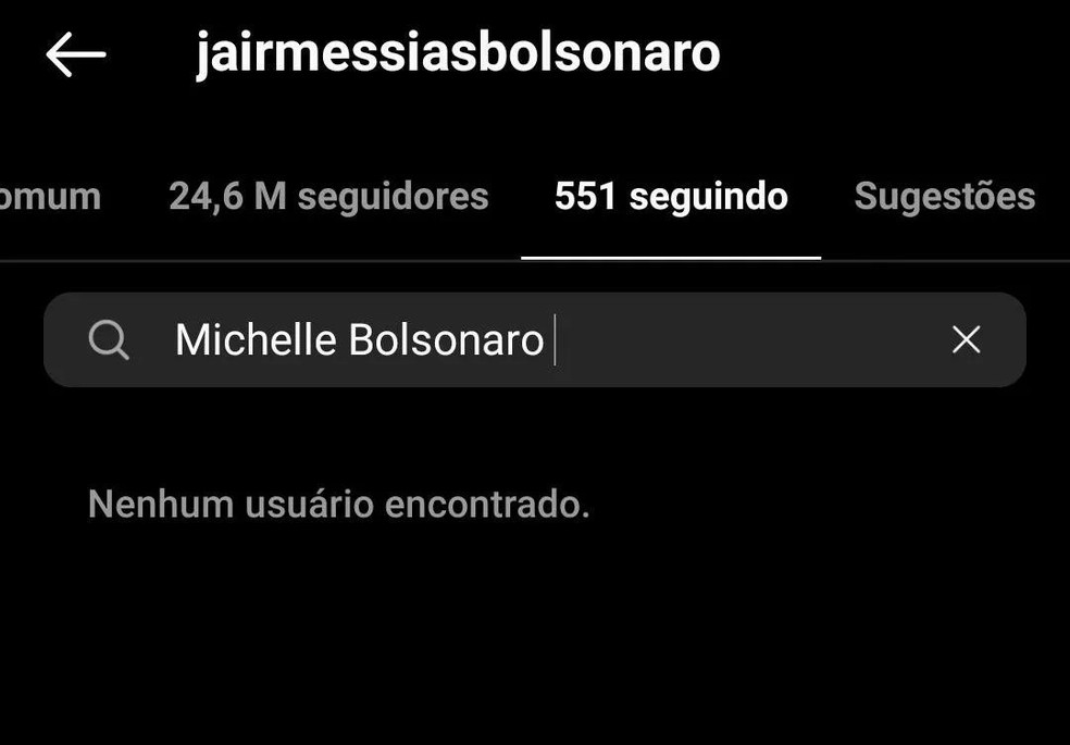 Jair e Michelle Bolsonaro deixam de se seguir no Instagram (Foto: Reprodução / Instagram) — Foto: Marie Claire