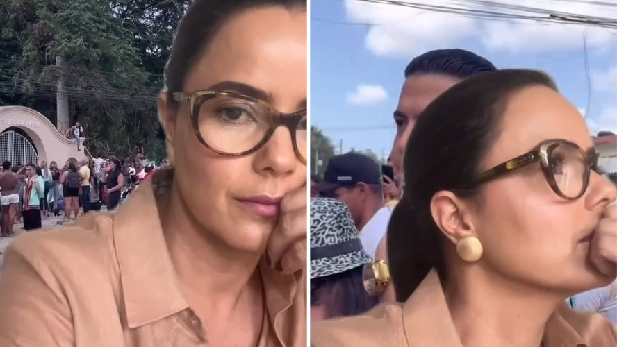 Luciele di Camargo debocha de fãs esperando saída de Deolane da prisão