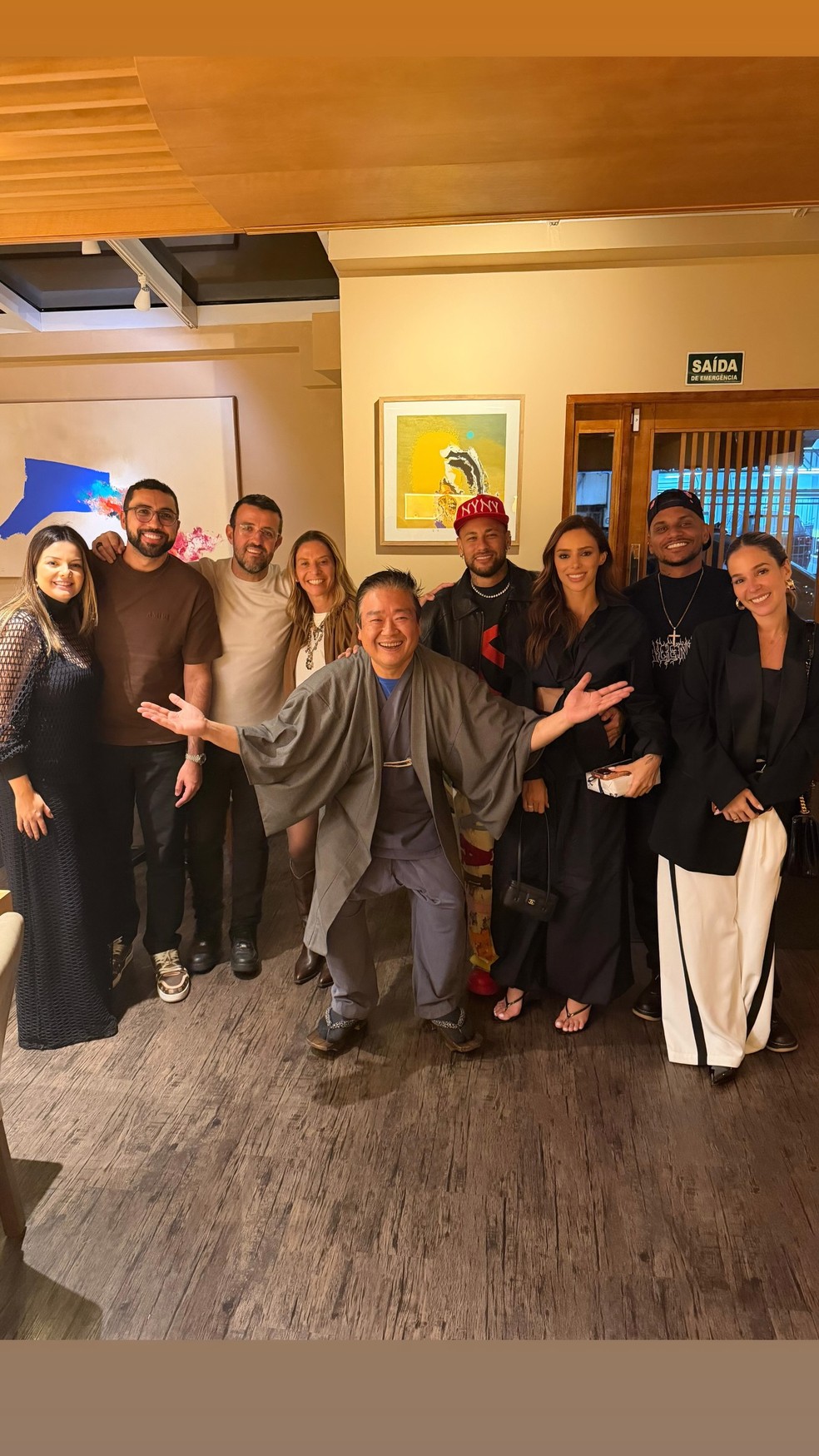 Bruna Biancardi e Neymar curtem noite de casais em restaurante estrelado — Foto: Reprodução/ Instagram