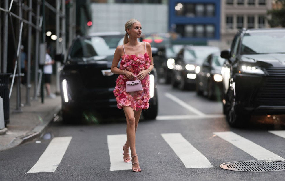 Streety style no NYFW — Foto: Jeremy Moeller/Getty Images