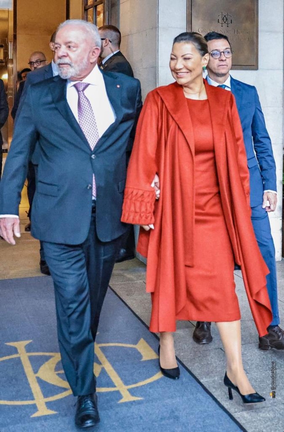 Lula e Janja em Londres — Foto: Reprodução/Instagram
