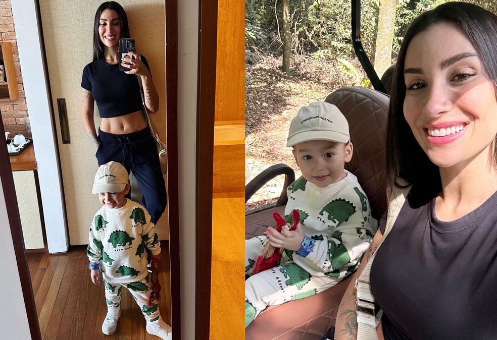 Bianca Andrade compartilhou fotos de viagem com o filho nas redes sociais — Foto: Reprodução Instagram