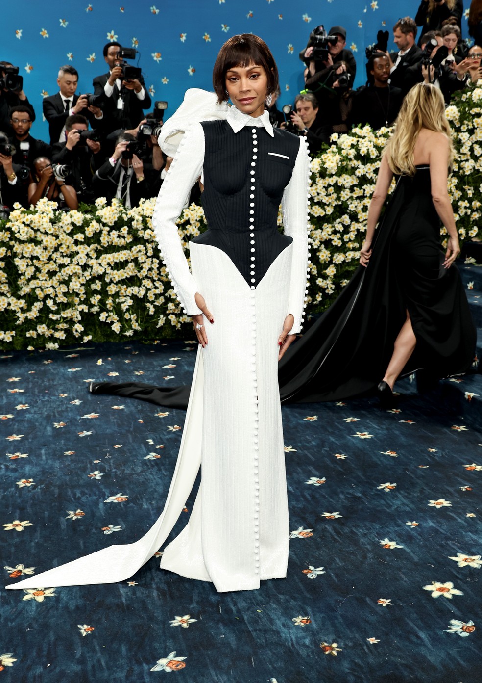 Zoe Saldaña no Met Gala 2025 — Foto: Getty Images