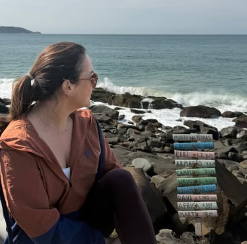Gabriela Duarte publica clique raro com o namorado durante viagem romântica — Foto: marieclaire