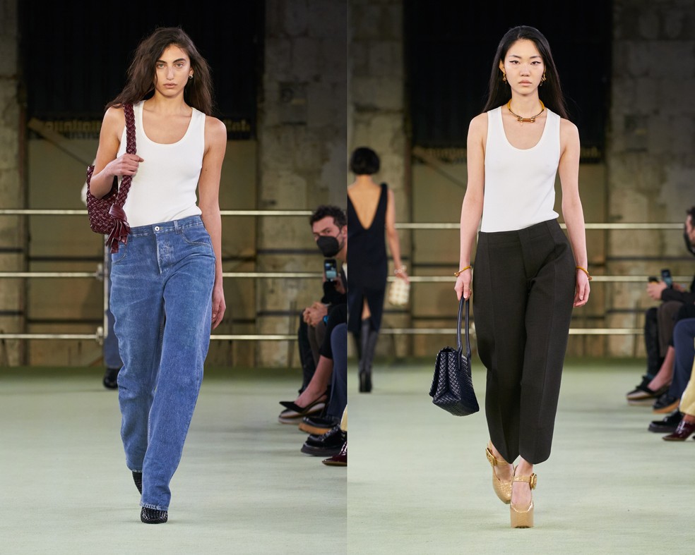 Bottega Veneta também incluiu a peça nas coleções 2023 — Foto: Divulgação