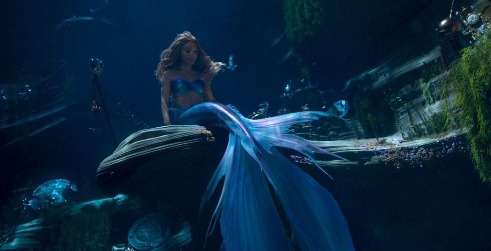 Halle Bailey como Ariel — Foto: Reprodução/Disney