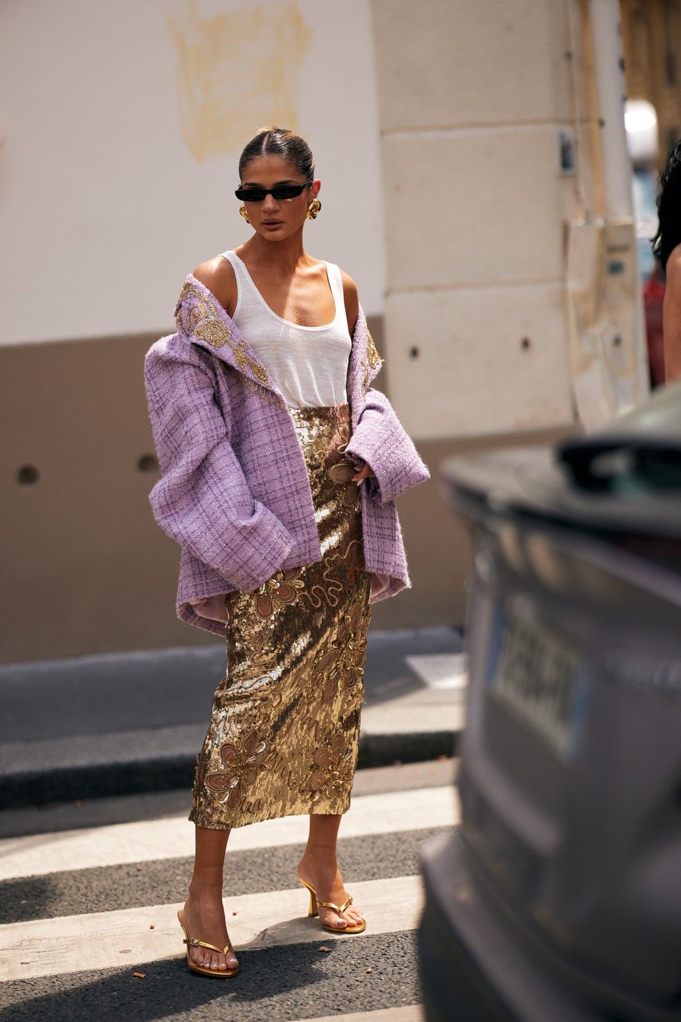 Street style na alta-costura de Paris — Foto: Launchmetrics Spotlight