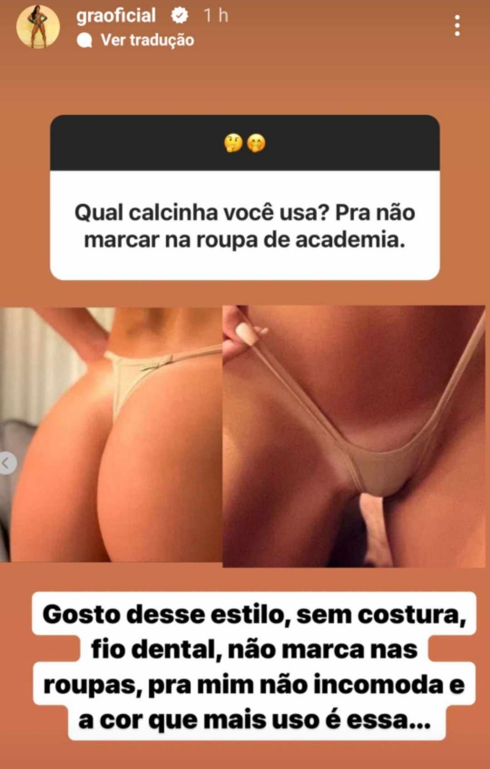 Calcinha de mulher de corno