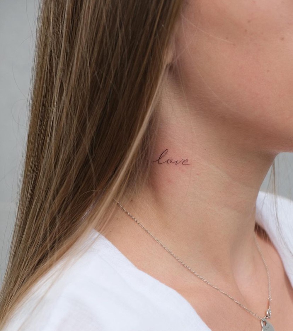 Tatuagens femininas no pescoço: veja 50 modelos lindos para inspirar ...