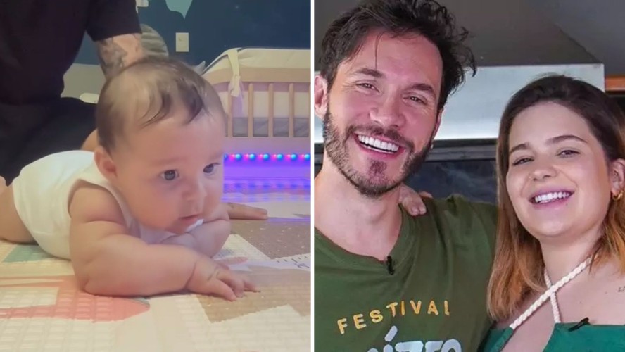 Ravi, filho de Viih Tube e Elizer, engatinha pela primeira vez