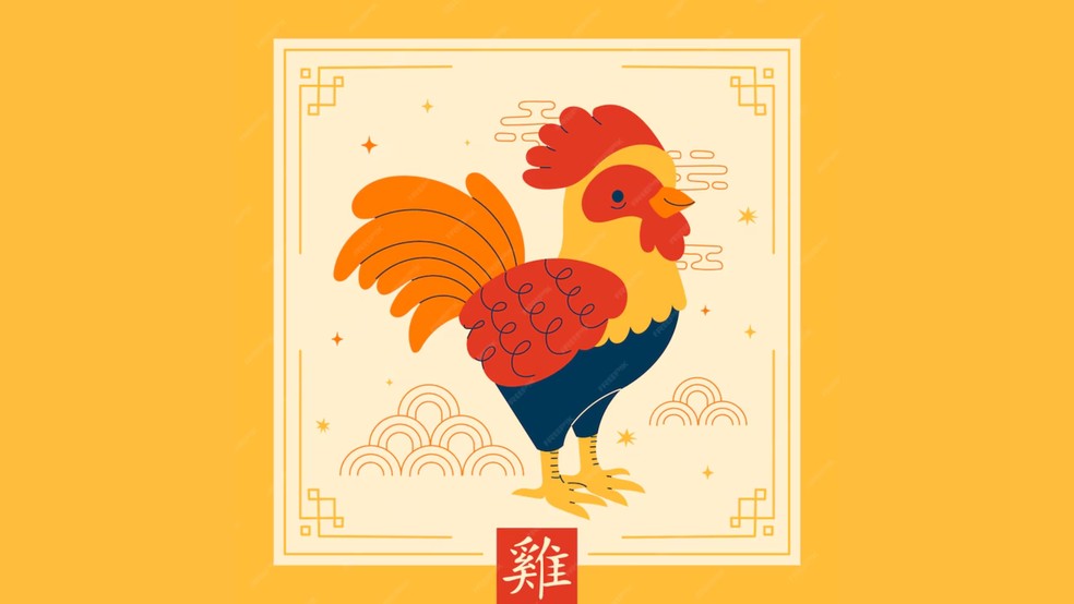 O Galo é o signo da autoconfiança, da liderança e da comunicação no horóscopo chinês — Foto: Reprodução/Freepik
