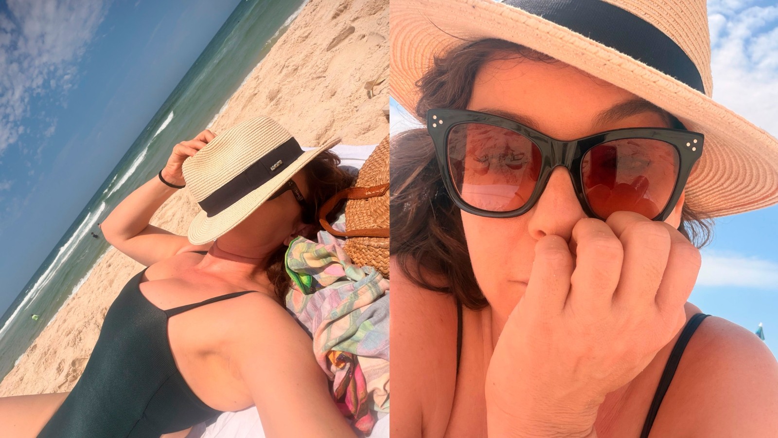 Regiane Alves revela o lado divertido da vida em dia de folga na praia