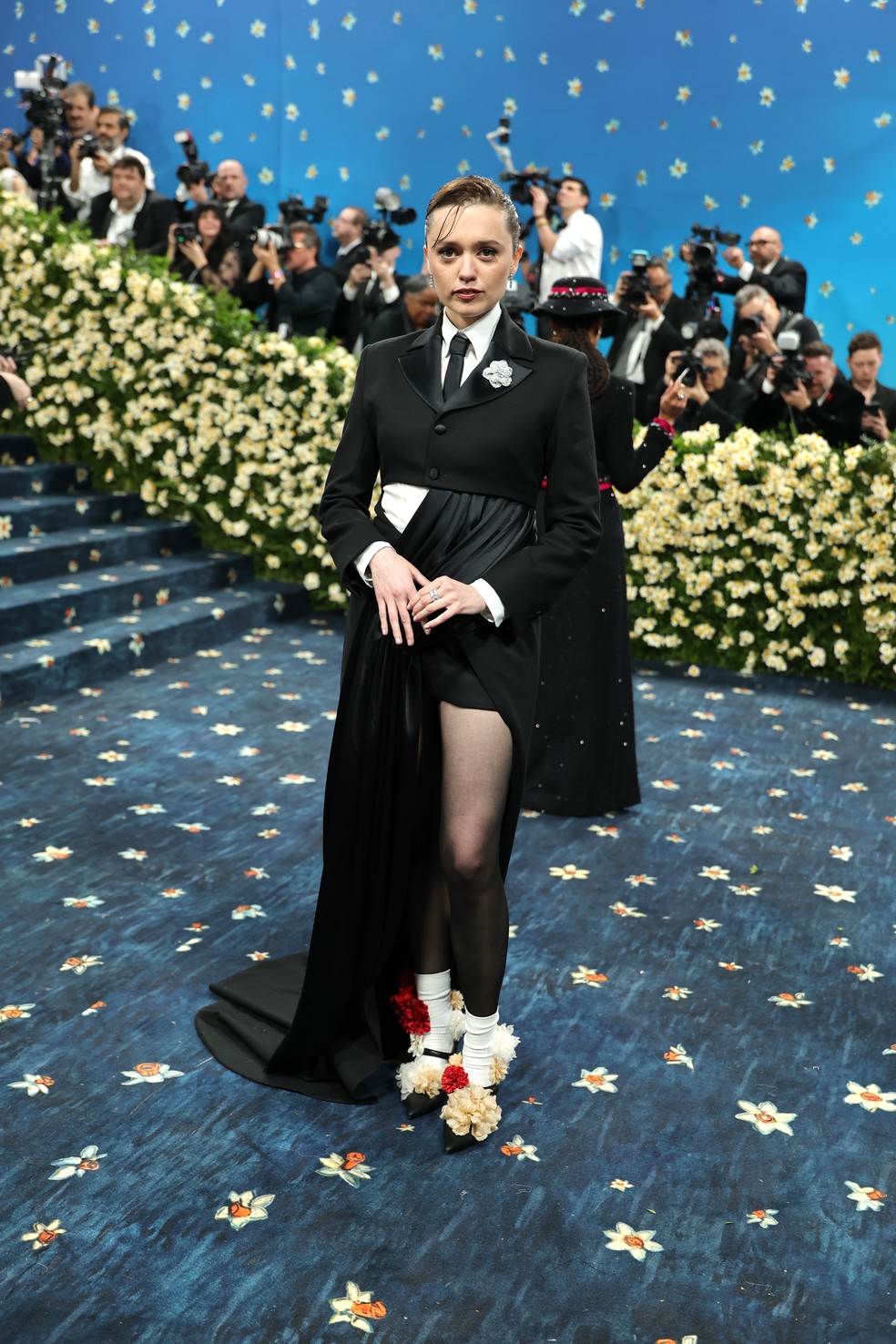 Aimee Lou Wood no Met Gala 2025 — Foto: Getty Images