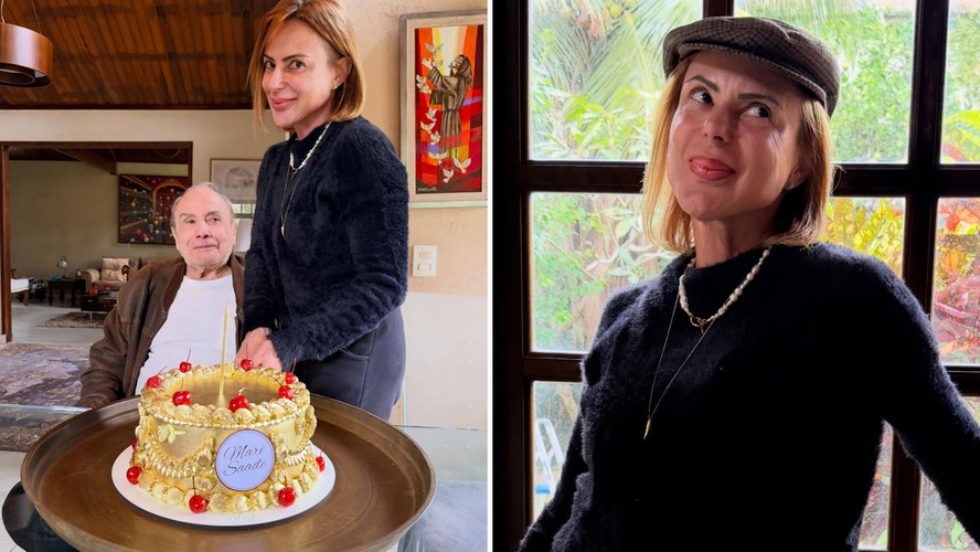 Em meio a disputa familiar, mulher de Stenio Garcia comemora aniversário