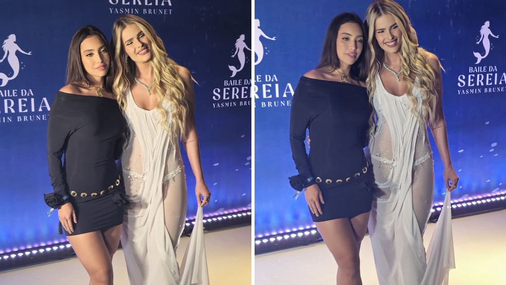 Vanessa Lopes e Yasmin Brunet no Baile da Sereia — Foto: Marie Claire