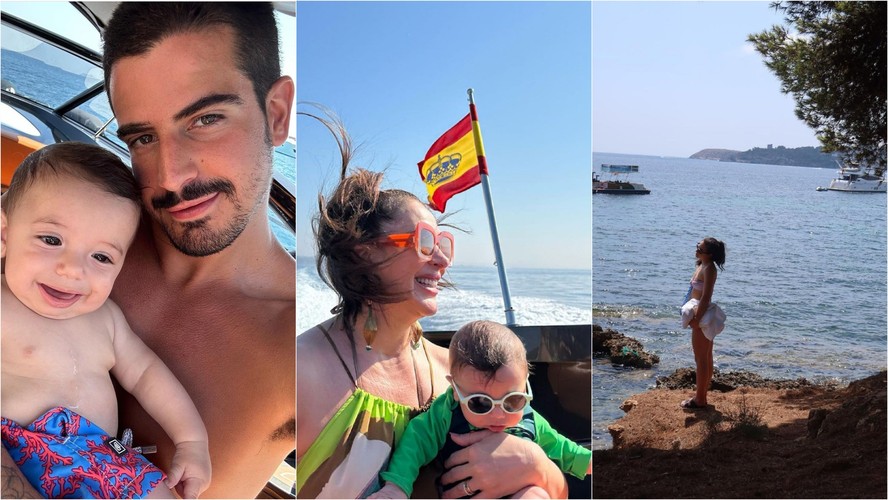 Enzo Celulari abre álbum de fotos com Claudia Raia, Sophia Raia e Luca, seu irmão mais novo